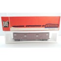 JOUEF WAGON COUVERT A BOGIES TYPE GAS HO ETAT NEUF EN BOITE ROUGE 6531
