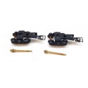 Réf 16923 GEGE LOT DE DEUX BOGIES AVEC VIS POUR VOITURE VOYAGEUR HO