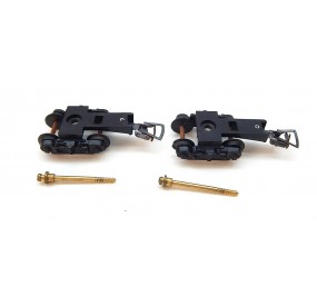Réf 16923 GEGE LOT DE DEUX BOGIES AVEC VIS POUR VOITURE VOYAGEUR HO