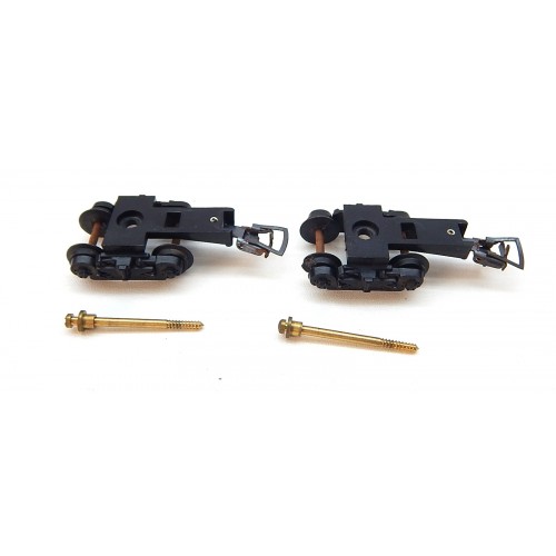 Réf 16923 GEGE LOT DE DEUX BOGIES AVEC VIS POUR VOITURE VOYAGEUR HO