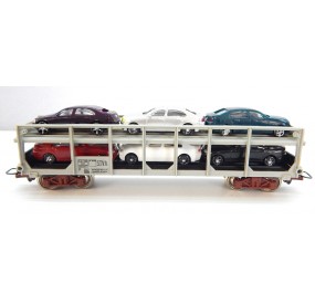 JOUEF WAGON JOUEF STVA GRIS + 6 VOITURES MODERNE HO EN BON ETAT SANS BOITE