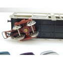 JOUEF WAGON JOUEF STVA GRIS + 6 VOITURES MODERNE HO EN BON ETAT SANS BOITE