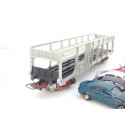 JOUEF WAGON JOUEF STVA GRIS + 6 VOITURES MODERNE HO EN BON ETAT SANS BOITE