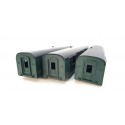 REF 16928 JOUEF LOTS DE 3 CAISSE DE FOURGON DqD2 HO POUR PIECES HO