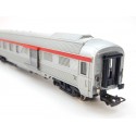 JOUEF VOITURE VOYAGEUR MIXTE FOURGON TEE A8 HO BOGIE NOIR SANS BOITE