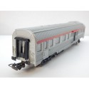 JOUEF VOITURE VOYAGEUR MIXTE FOURGON TEE A8 HO BOGIE NOIR SANS BOITE