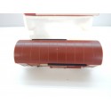 Réf 6240 B - JOUEF WAGONS COUVERT UIC MARRON A ESSIEUX HO EN BOITE ROUGE
