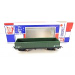 Réf 6500 JOUEF WAGON TOMBEREAU TP VERT BOGIES NOIR HO BOITE BBR