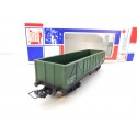 Réf 6500 JOUEF WAGON TOMBEREAU TP VERT BOGIES NOIR HO BOITE BBR
