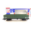 Réf 6500 JOUEF WAGON TOMBEREAU TP VERT BOGIES NOIR HO BOITE BBR