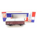 REF 6220 - JOUEF TOMBEREAU UIC SNCF EUROPE TOIT COULISSANT METAL EN BOITE BBR HO