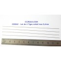 CC0042 LOT 4 TIGES METAL INOX 0,2 mm POUR MAIN MONTOIR LOCOMOTIVE HO