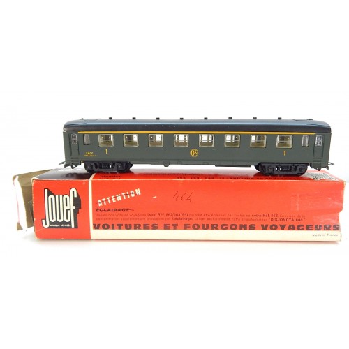 REF 464 JOUEF VOITURE TYPE EST LOGO ROND SNCF EN BOITE CARTON HO
