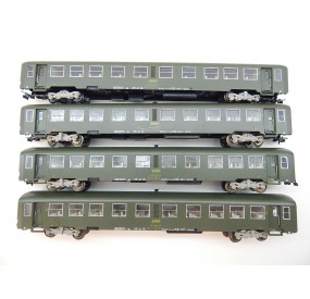 MMM LOT 4 VOITURES VOYAGEUR USI 2 CL VERTE HO SANS BOITE