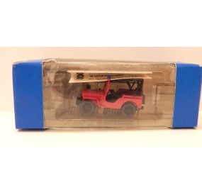 ROCO JEEP WILLYS POMPIER NEUVE EN BOITE REF 1365 HO