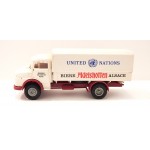 BREKINA CAMION MERCEDES BLANC BIERE D ALSACE HO SANS BOITE