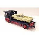 WIKING CAMION PORTE VOITURE + VOITURE EKO HO SANS BOITE