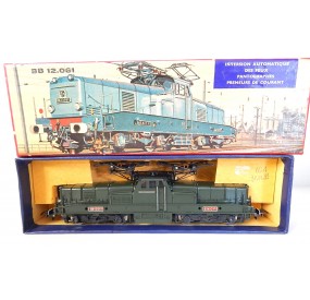 RARE HORNBY LOCOMOTIVE BB 12061 VERTE SUPERBE ETAT EN BOITE REF 6392 HO