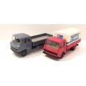 LOT DE DEUX CAMIONS BACHER ET PLATEAU HERPA ET WIKING HO