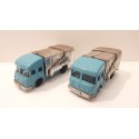 HUSKY LOT DE DEUX CAMIONS POUBELLE ECHELLE 1/100