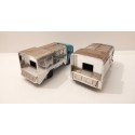 HUSKY LOT DE DEUX CAMIONS POUBELLE ECHELLE 1/100