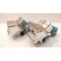 HUSKY LOT DE DEUX CAMIONS POUBELLE ECHELLE 1/100