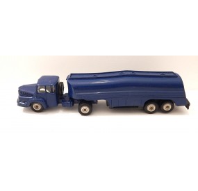 NOREV CAMION UNIC REMORQUE CITERNE BLEU HO SANS BOITE