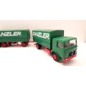 WIKING CAMION VERT AVEC REMORQUE KANZERL HO SANS BOITE