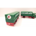 WIKING CAMION VERT AVEC REMORQUE KANZERL HO SANS BOITE