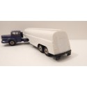 NOREV CAMION UNIC REMORQUE CITERNE BLANC HO SANS BOITE