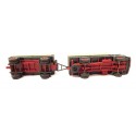 WIKING CAMION VERT BACHER + REMORQUE SANS MARQUAGE HO SANS BOITE