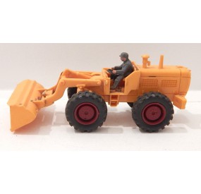 WIKING ENGIN CHANTIER CHARGEUSE ORANGE + PERSONNAGE HO SANS BOITE