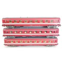 JOUEF LOT 3 VOITURE VOYAGEUR + AMENAGEMENT UIC TYPE CAPITOLE HO SANS BOITE