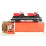 REF 652 JOUEF WAGON PLAT + 2 TRACTEURS HO BOITE CARTON