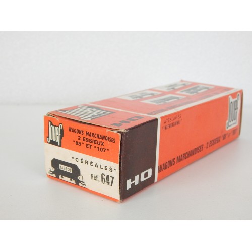 REF 647 JOUEF WAGON A ESSIEUX CEREALIER ALGECO EN BOITE CARTON HO