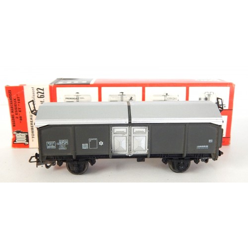 JOUEF TOMBEREAU UIC SNCF TOIT METAL COULISSANT EN BOITE CARTON REF 622