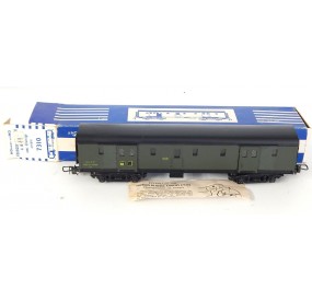 RARE HORNBY FOURGON BAGAGE SNCF AVEC PORTE LATERAL EN BOITE BLEU HO REF 7310