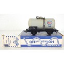 REF 7100 HORNBY WAGON CITERNE ESSO GRIS EN BOITE BLEU