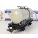 REF 7100 HORNBY WAGON CITERNE ESSO GRIS EN BOITE BLEU