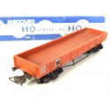 UN WAGON HORNBY PLAT A BOGIES RIDELLES BASSES EN BOITE BLEU HO REF 7270