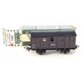 Ref 7000 HORNBY WAGON COUVERT A ESSIEUX FIN CONVOIE EN BOITE VERTE HO
