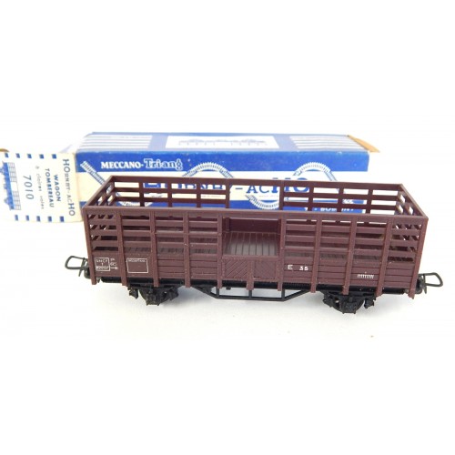 REF 7010 HORNBY WAGON TOMBEREAU A CLAIRES VOIES EN BOITE BLEU