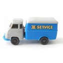 WIKING VEHICULE FOURGON SERVICE BLEU ET GRIS HO SANS BOITE