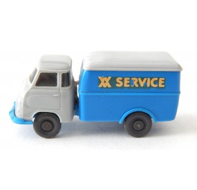 WIKING VEHICULE FOURGON SERVICES BLEU ET GRIS HO SANS BOITE