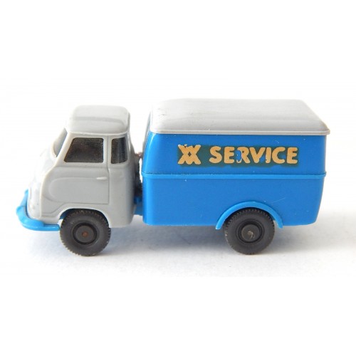 WIKING VEHICULE FOURGON SERVICES BLEU ET GRIS HO SANS BOITE