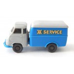 WIKING VEHICULE FOURGON SERVICE BLEU ET GRIS HO SANS BOITE