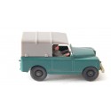 WIKING VEHICULE LAND ROVER VERT + PERSONNAGE HO SANS BOITE