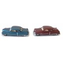 PRALINE DEUX VEHICULES CADILLAC BLEU ET MARRON HO SANS BOITE