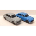 WIKING 2 VEHICULES VW 1600 BLEU ET GRIS HO SANS BOITE