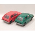 FLEISCHMANN 2 VEHICULES VW GOLF ROUGE ET VERT HO SANS BOITE
